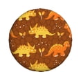 thumbnail image 2 of Bingfone Dinosaurs And Leaves Spare Tire Cover Weatherproof Universal Wheel Protectors For Rv Camper Travel Trailer Suv Truck 17 Inch, 2 of 9