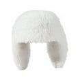 thumbnail image 2 of Trapper Hats for Women Fashion Ladies Winter Hat Long Ear Hat Cozy Thick Plush Warm Windproof Ear Pure Color Lightweight Unisex Cosplay Cap Black White, 2 of 3