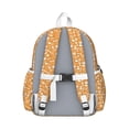 thumbnail image 3 of Yellow Puppy Dog Food Footprints Backpack for School,Cute School Bag,Schoolbag with Adjustable Shoulder Straps & Padded Back,13.4"x11"x4.7", 3 of 6