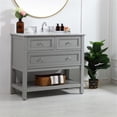 thumbnail image 2 of Elegant Decor Metropolis 36" Single Marble Top Bathroom Vanity in Gray, 2 of 14