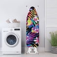 thumbnail image 2 of HELLHERO Rainbow Tropical Leaves Cover Table Top Ironing Board Cover Washable Ironing Board Cover Polyester Fiber Fabric, 2 of 3