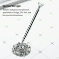 thumbnail image 2 of Ballpoint Pens Wedding Decoration Ball Pen Attached To Desk Signature Prop Multicolor Writing Tool for Bank Using Accessory Big Jewel/Silver, 2 of 6