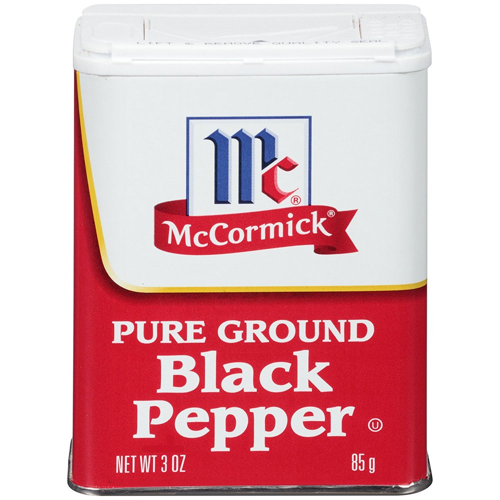 McCormick Black Pepper (Can), 3 OZ (Pack of 2)
