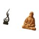 thumbnail image 5 of Estatua Abstracta De Resina Con Forma De Corazón Y Llama Sagrada. Figura De Jesús De Arte Moderno. Adorno Coleccionable Para Sala De Estar, Pasillo, Dormitorio U Oficina., 5 of 8