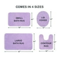 Mainstays Basic Purple Polyester Skid Resistant 20" x 32" Bath Rug