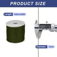 thumbnail image 2 of 1/16 Inch Polypropylene Rope Braided Ropes, 328ft Nylon Rope Deep Green, 2 of 6