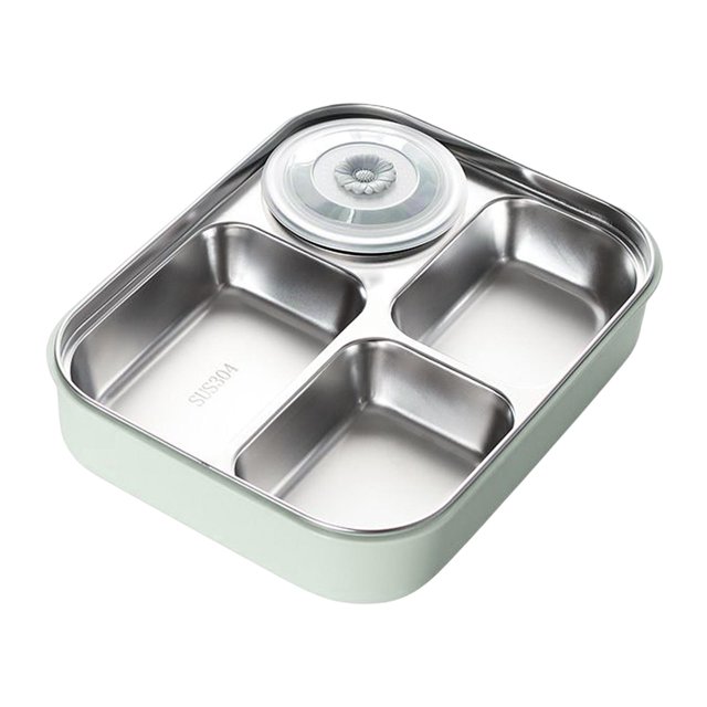 Fiambrera Bento multifuncional Baoblaze Contenedor de comida Verde