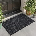 thumbnail image 3 of OEAKAY Outdoor Doormat 17"x 29", Non Slip Welcome Mat, Low Pile Dirt Trapper Front Door Mat Outside, Heavy Duty Outdoor Mat for Front Doors, Grey, 3 of 6