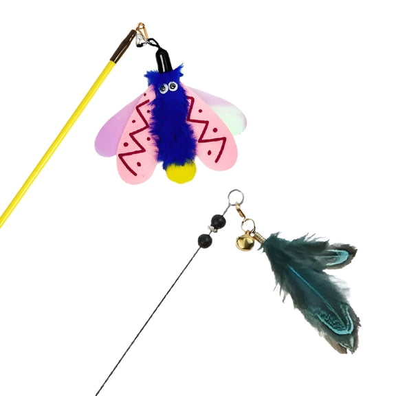 BESTSKY 2Pcs Interactive Cat Toy,Fun Toys Cat Stuff,Quick Pop-Up Playtime Activation Interactive Cat Toys,Style1
