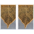 thumbnail image 2 of DecorShore Contemporary Metal Wall Art Set of 2 | Wall Decorations | Modern Metal Art Home Decor | Large Wall Decor | Gold Leaf Nature Metal Decorative Wall Art, 2 of 6