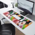 thumbnail image 2 of Long Mouse Pads for Desk,Pioneer Flower Floral Print Pattern Desk Mats on Top Of Desks, Desk Mouse Pad Extra Large with 3mm Non-Slip Base and Stitched Edge for Gaming,Office,Work,Home 31.5"x11.8", 2 of 6