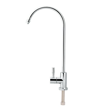 Ashata 1/4'' Stainless Steel Kitchen Sink Faucet Tap Chrome Reverse Osmosis RO Drinking Water Filter , Faucet Tap, 1/4'' Faucet