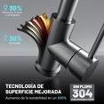 thumbnail image 4 of Grifo para fregadero de bar, grifo de cocina de acero inoxidable con rociador extraíble, moderno grifo monomando para uso general, pequeño mini grifo para RV al aire libre, níquel cepillado, 4 of 7