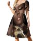 thumbnail image 1 of Vestido de manga corta de Reina África falda de verano para mujer ropa de playa vestidos de noche de lujo 2025, 1 of 6