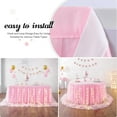 thumbnail image 4 of Wehilion Tulle Table Skirt Ruffle Tutu Table Cloth, LED Table Skirt for Rectangle Table for Baby Shower Wedding, Birthday Party Decoration, 4 of 7