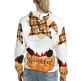 thumbnail image 7 of Salouo Autumn Gnomes Pattern Hoodie Sweatshirts for Women, Autumn Pullover Hoodie Workout Sweat Women's Long Sleeve Preppy Sweatshirts-XX-Large, 7 of 7