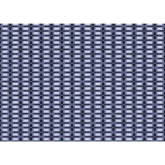 Ahgly Company Indoor Rectangle Patterned Night Blue Area Rugs, 4' x 6'