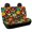 Retro Floral, variant on CHAQLIN Car Back Seat Covers for Auto Interior Automotive, Retro Warm Floral 2 Pack Car Rear Seat Protectors Protects Against Dog Hair Easy to Install