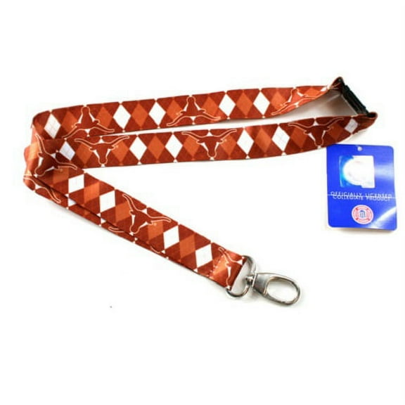 Texas Longhorns NCAA Argyle Lanyard
