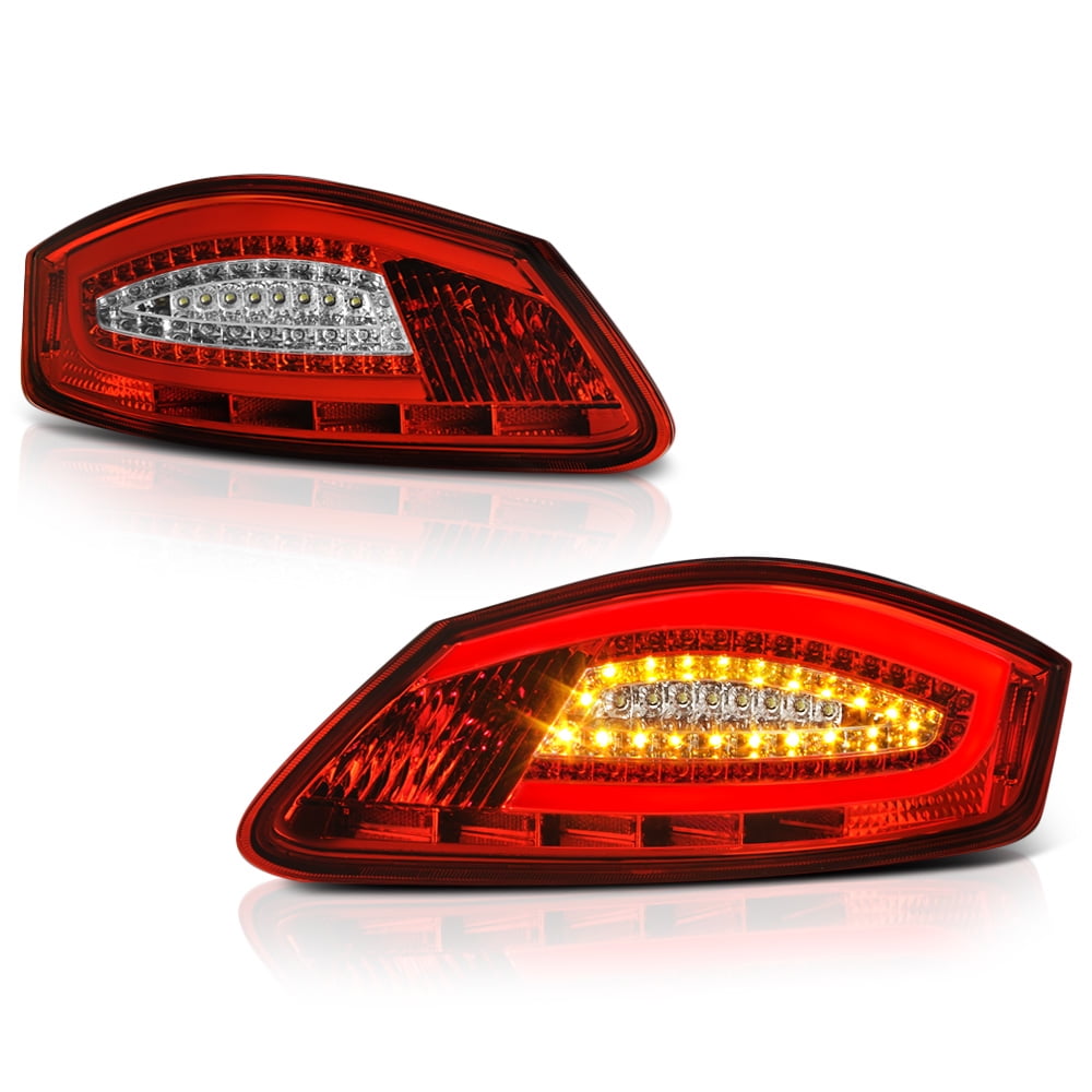 VIPMOTOZ LED Tail Light Lamp Assembly For 20052008 Porsche 987Series Bosxter & Cayman Rosso