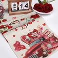 thumbnail image 5 of Table Runner Clearance! 2023 Valentines Day Wedding Red Valentine's Day Table Flag Home Decor Waterproof Tablecloth Wedding Party Doilies Valentines Day Decorations 1Pc Table Runner, 5 of 5