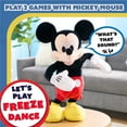 thumbnail image 4 of Disney Junior Mickey Mouse Hot Diggity Dance Mickey Feature Plush Stuffed Animal, Motion, Sounds, and Games Baby and Toddler Toys, 4 of 8