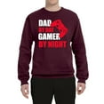 thumbnail image 2 of Wild Bobby,Dad by Day Gamer by Night Funny Gaming Dad Gift, Father's Day, Unisex Crewneck Graphic Sweatshirt, Maroon, Small, 2 of 3