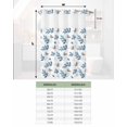 thumbnail image 6 of No Hook Shower Curtain with Snap in Liner, Blue Gray Eucalyptus Leaves White Background Hotel Shower Curtains for Bathroom, Washable Shower Curtain Liner Set with Mesh Top Window, 66"x72", 6 of 6