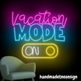 thumbnail image 5 of Handmadetneonsign Vacation Mode Neon Sign, Motivational Quotes, Travel Office Bedroom Wall Decor 69183, 5 of 5