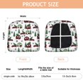 thumbnail image 3 of White Christmas Car and Camper Seat Covers for Dining Room Chairs Set Of 6,Stretch Printed Washable Chair Seat Cover with Elastic Ties and Button,Removable Waterproof Couch Cushion Covers, 3 of 6