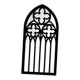 thumbnail image 4 of Espejo de ventana arqueado, espejo de pared decorativo, cristal de ventana acrílico moderno y creativo Estilo B, 4 of 9