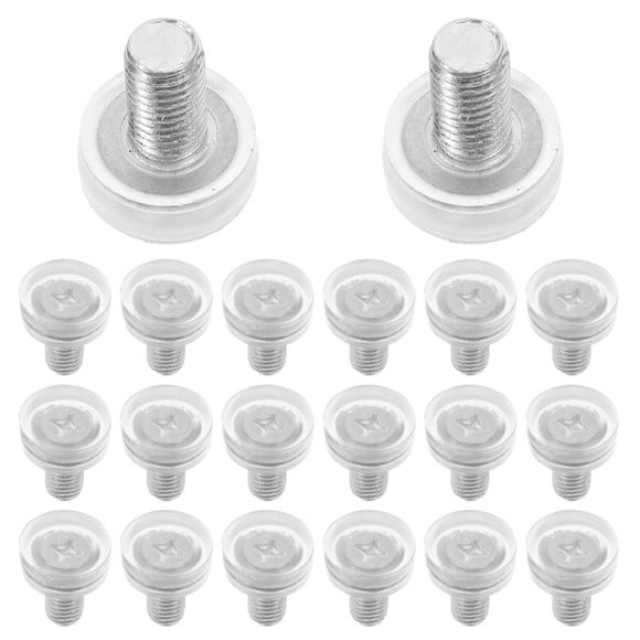 Minkissy 20pcs Decorative Table Feet For Household Users Adjustable Transparent PVC Levelers