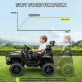 thumbnail image 5 of Farmdex 24V 9AH 2 Seat Ride on Toys Car for Big Kids, 2WD/4WD Swatchable Electric Battery Powered Toys Car with 4x100W Powerful Motor, Remote Control, Bluetooth Music, LED Lights, Black, 5 of 8