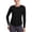 Black, variant on Women's UPF 50 Sun Tops Long Sleeve UV Protection Shirt Lightweight Quick Dry Workout Hiking Tops White L