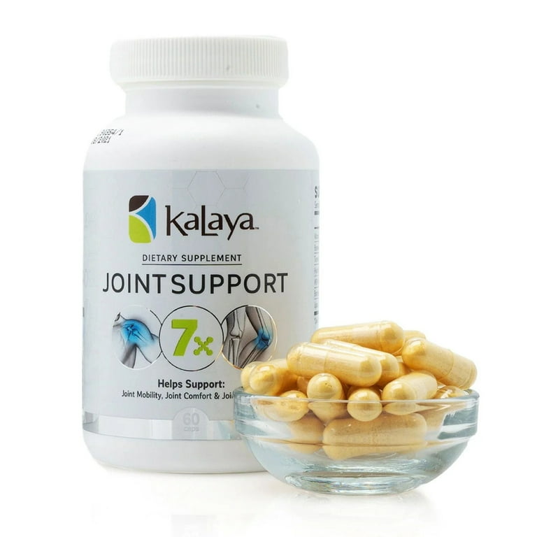 lipase vitamin c Kalaya Naturals 7X Joint Support Supplement 60 Capsules with Boswellia,  Turmeric, MSM, Bromelain, Lipase and Vitamin C