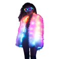 thumbnail image 1 of Chaqueta de piel sintética SHINYOU con iluminación LED para Halloween y Navidad, 4XL, 1 of 8