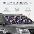 thumbnail image 4 of Haiem Retro Rabbit Flower Car Windshield Sun Shade (2 Pieces) Foldable Windshield Sun Shade Car Accessories for Truck SUV Pickup-Small, 4 of 7