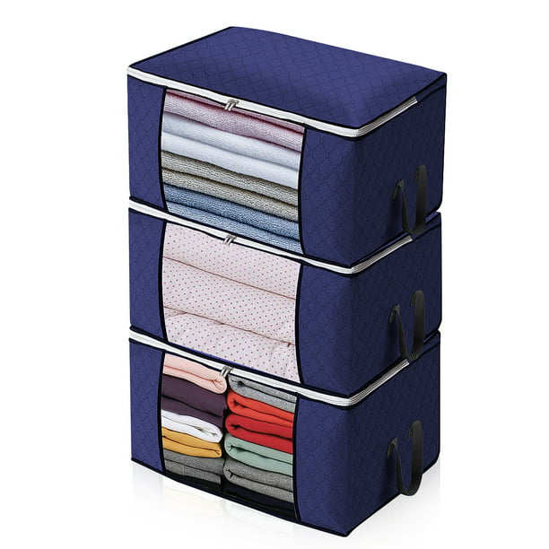 Clothes Storage 3 Pack Closet organizer 18.5 *11.8*4.5 inches Foldable ...