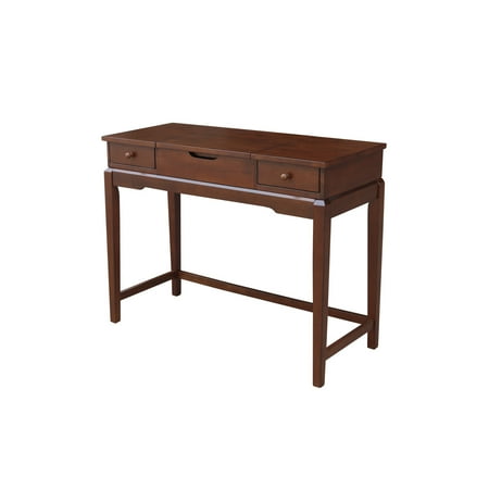 International Concepts Solid Wood Vanity Table in Espresso