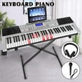thumbnail image 3 of Mustar 61 Lighted Keys Electric Portable Keyboard Piano with Stand, Headphones, Microphone, 3 of 7