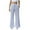 Sky Blue, variant on Casual Dress Pants For Women Womens Casual High Waisted Linen Feel Pants Tapered Vacation Lounge Pants Trousers with Pockets Yellow,M