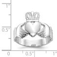 thumbnail image 2 of 14K White Gold Men's Claddagh Ring, 2 of 2