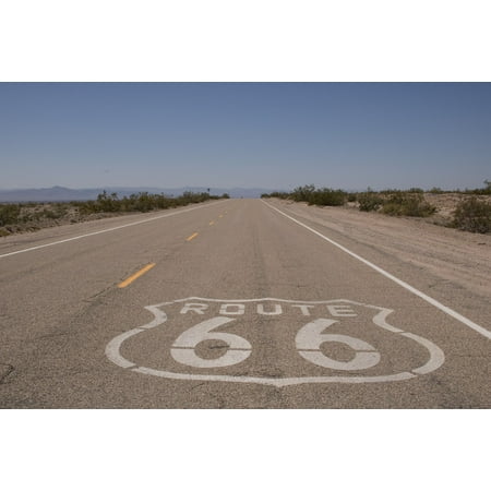 Laminated Poster Route 66 Usa Highway America Road 66 Route Sign Poster Print 24 X 36