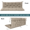 thumbnail image 5 of Outdoor Swing Cushions, Waterproof Bench Cushion 2-3 Seater, hickened Bench Cushion with Ties for Patio,Backyard,Garden and Lawn, 5 of 8