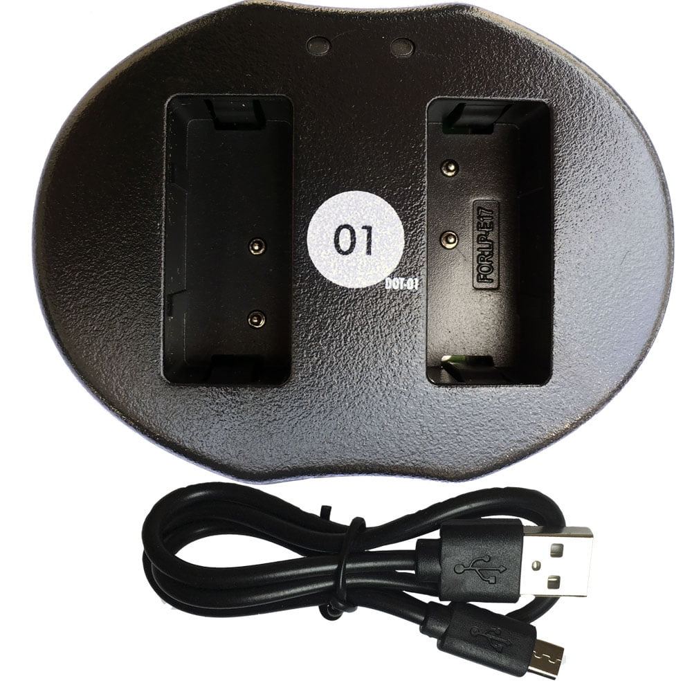 DOT01 Replacement Dual Slot USB Charger for Canon LPE17 and Canon EOS