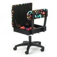 thumbnail image 5 of Arrow Adjustable Height Swivel Sewing and Craft Chair, Multiple Fabric, 5 of 6