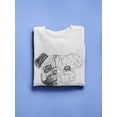 thumbnail image 3 of Realistic And Polygonal Pug. Sweatshirt Men -Image by Shutterstock, Male 4X-Large, 3 of 4