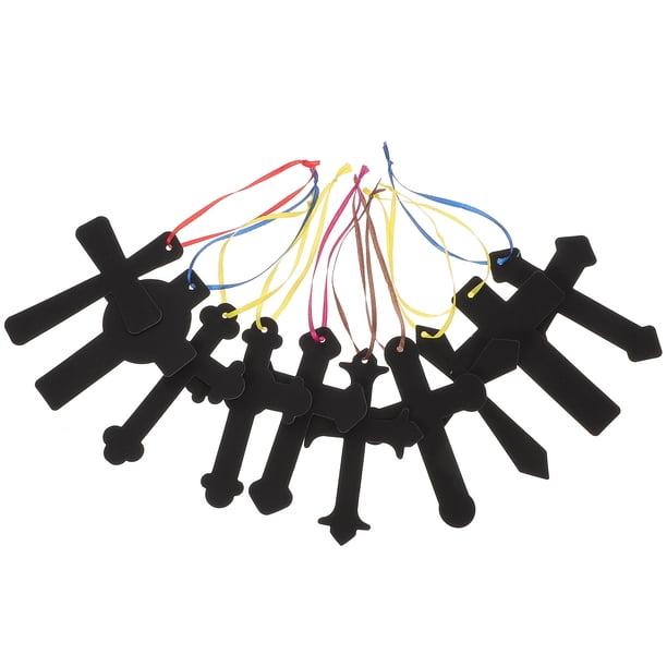 unbranded 1Jgo Manualidad Cruz Para Pascua Con Papel Negro Para Creativa Y Actividades DIY Familiares