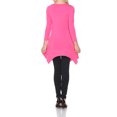 thumbnail image 4 of White Mark Women's Solid Color Tunic Top, 4 of 5