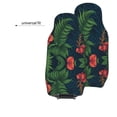 thumbnail image 6 of XMXT 2Pcs Car Seat Cover Decor Protector, Jungle Forest Fern Print Front Seat Covers for Cars SUVs, Universal Fit, 6 of 9